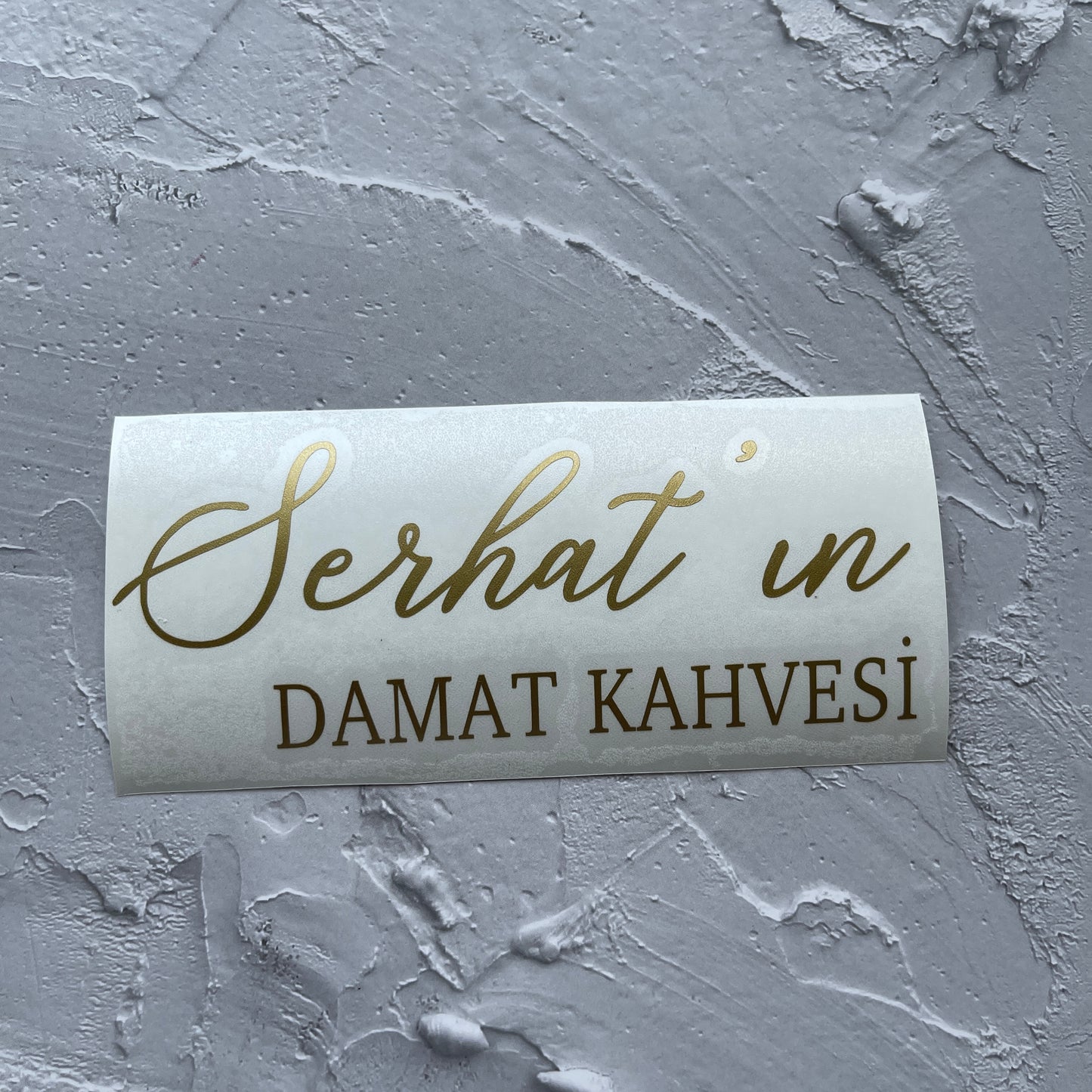 Damat Kahvesi-sticker, aangepaste sticker voor verlovingsceremonie