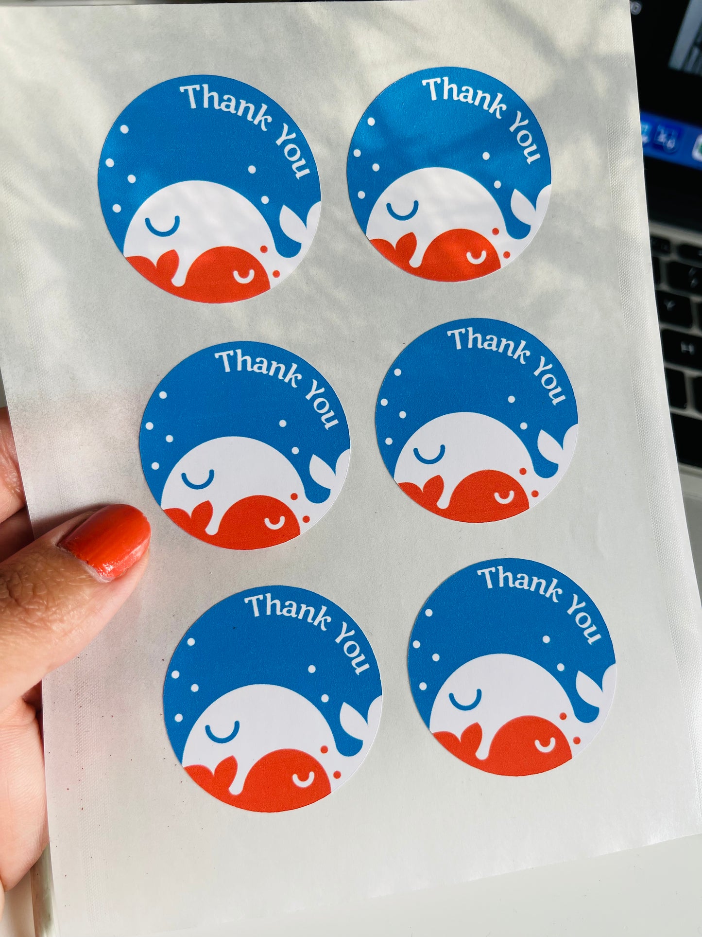 Aangepaste logostickers op glanzend papier