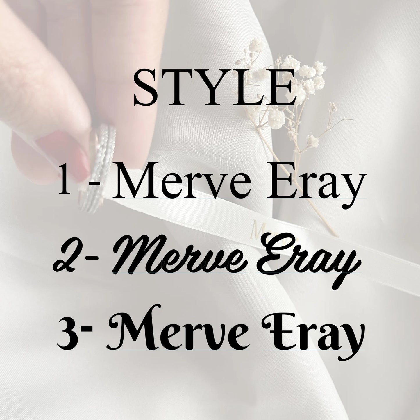 Söz Kurdelesi Custom Ring Band - Gepersonaliseerd verlovingsringlint | Ontwerp voor iedereen