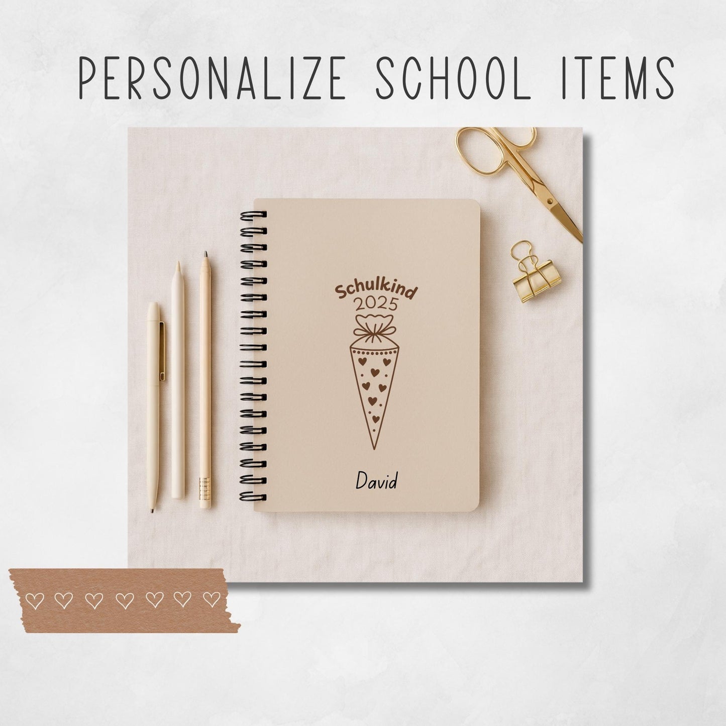 Schulkind 2025 SVG File: German School Cone, Schultüte Cutting Design