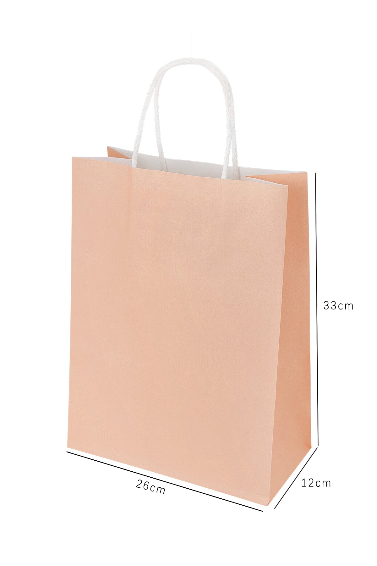Tasjes effen 50 stuks groot - fuchsia Papier