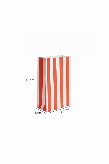 Gestreepte geschenktas zonder handvat