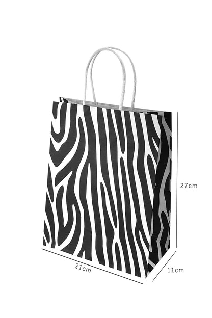 Tasjes zebra 50 stuks - zwart/wit Papier