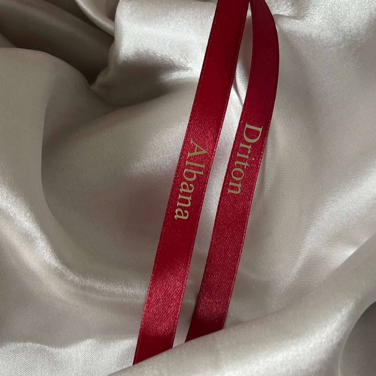 Handmade personalized engagement ribbon Netherlands