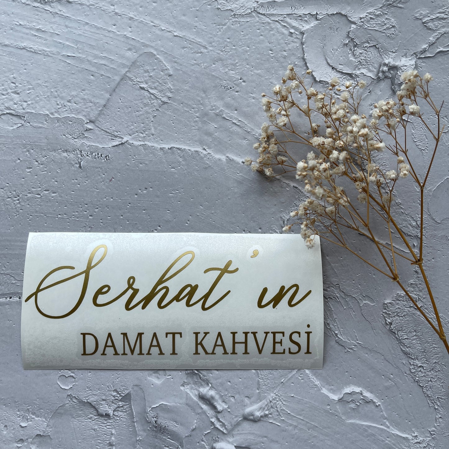 Damat Kahvesi Sticker, Custom Sticker for Engagement Ceremony