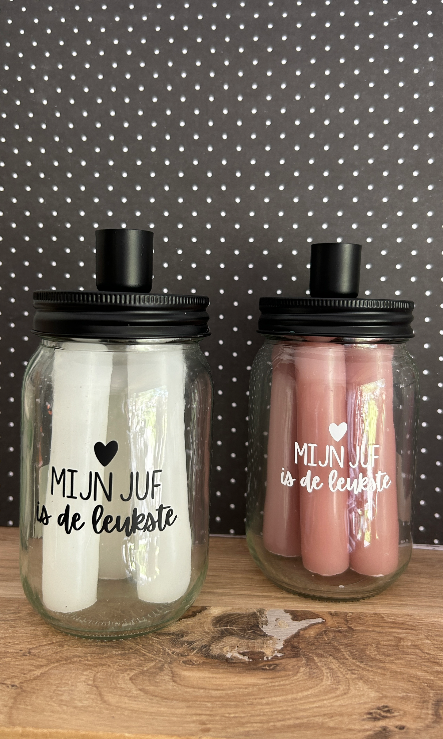 Mijn Juf is de Leukste - Teacher Appreciation Candle Gift