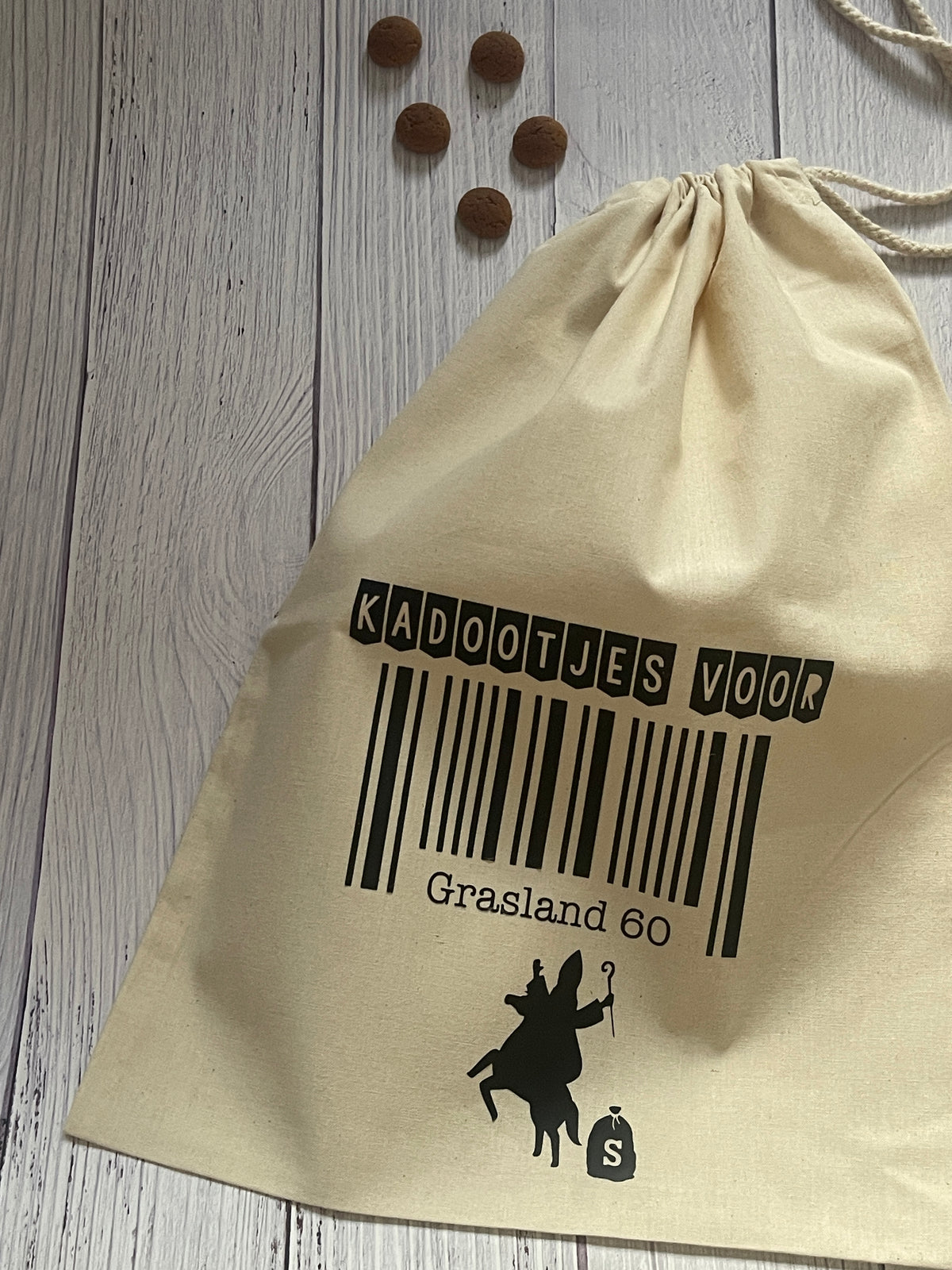 Sinterklaas Cadeauzak Met Barcodeprint
