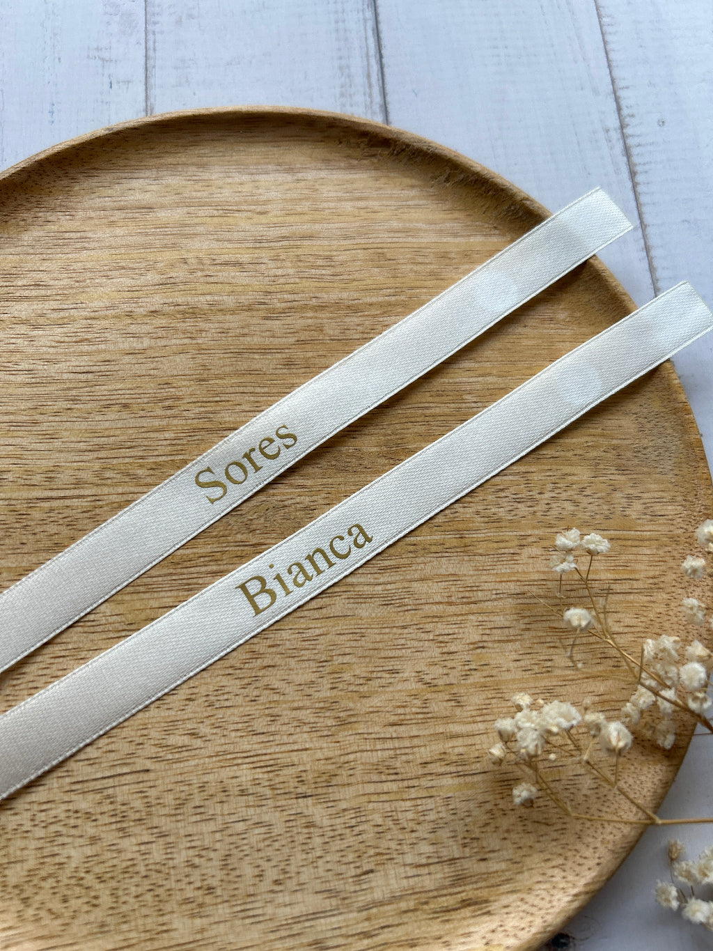 Gepersonaliseerd Verlovingslint met Namen - Luxe Ringlint voor Verloving