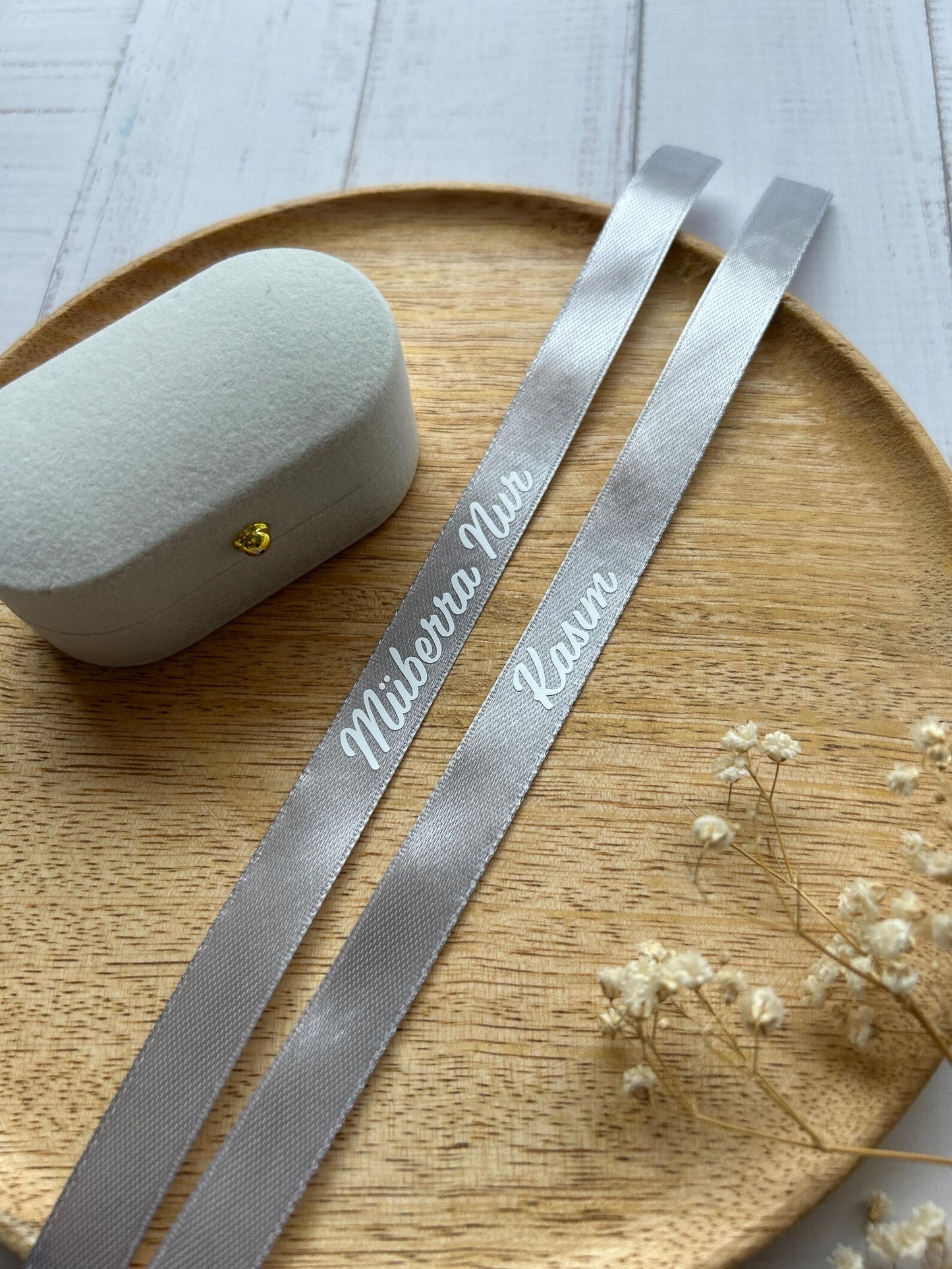 Söz Kurdelesi Custom Ring Band - Gepersonaliseerd verlovingsringlint | Ontwerp voor iedereen